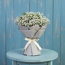 Букет цветов из:  Гипсофила в Ромашково