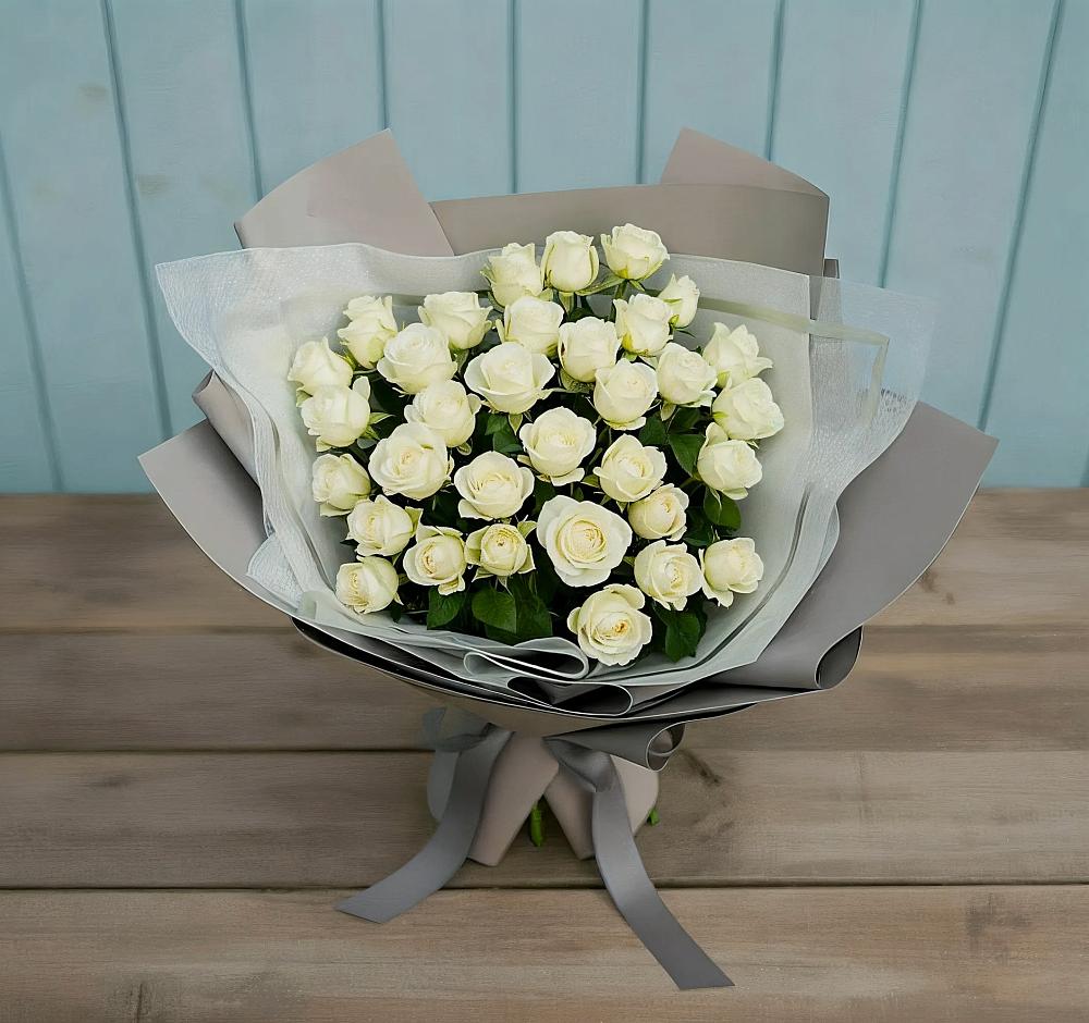 Букет Белоснежная нежность в Ромашково