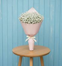 Букет цветов из:  Гипсофила в Ромашково