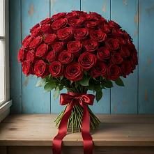 Букет Красные розы Блэк Меджик #REPLACE_PRED# Ромашково