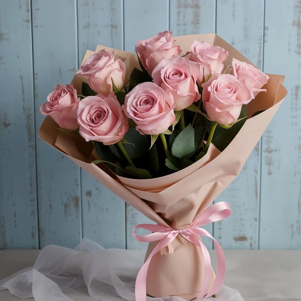 Букет цветов из: Розы в Ромашково