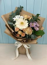 Букет цветов из:  Герберы и Хризантемы в Ромашково