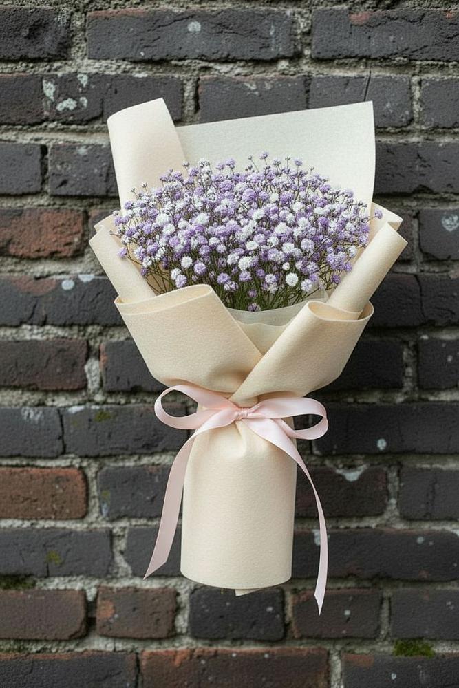 Букет цветов из: Гипсофила в Ромашково