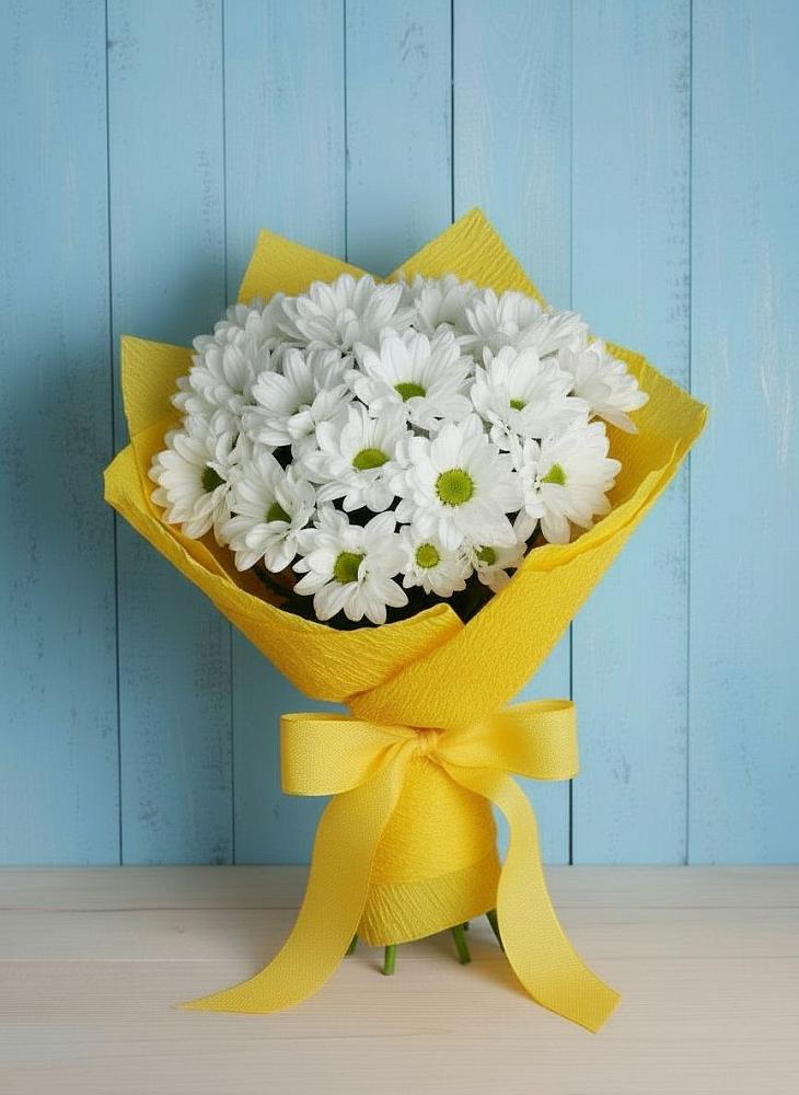 Букет цветов из: Хризантемы в Ромашково