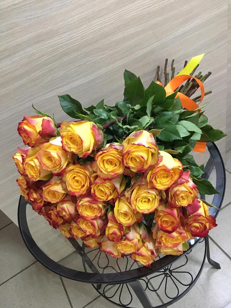 Букет Желтые розы в Ромашково