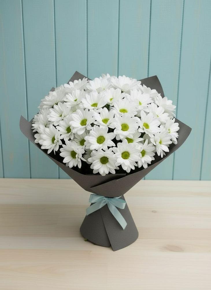 Букет цветов из: Хризантемы в Ромашково