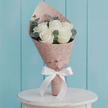 Букет цветов из:  Розы #REPLACE_PRED# Ромашково