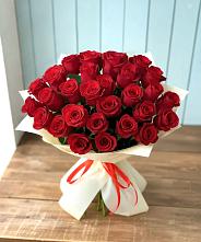 Букет 29 Красных роз в Ромашково