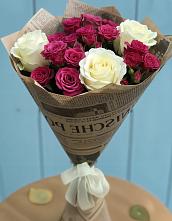 Букет цветов из:  Розы в Ромашково