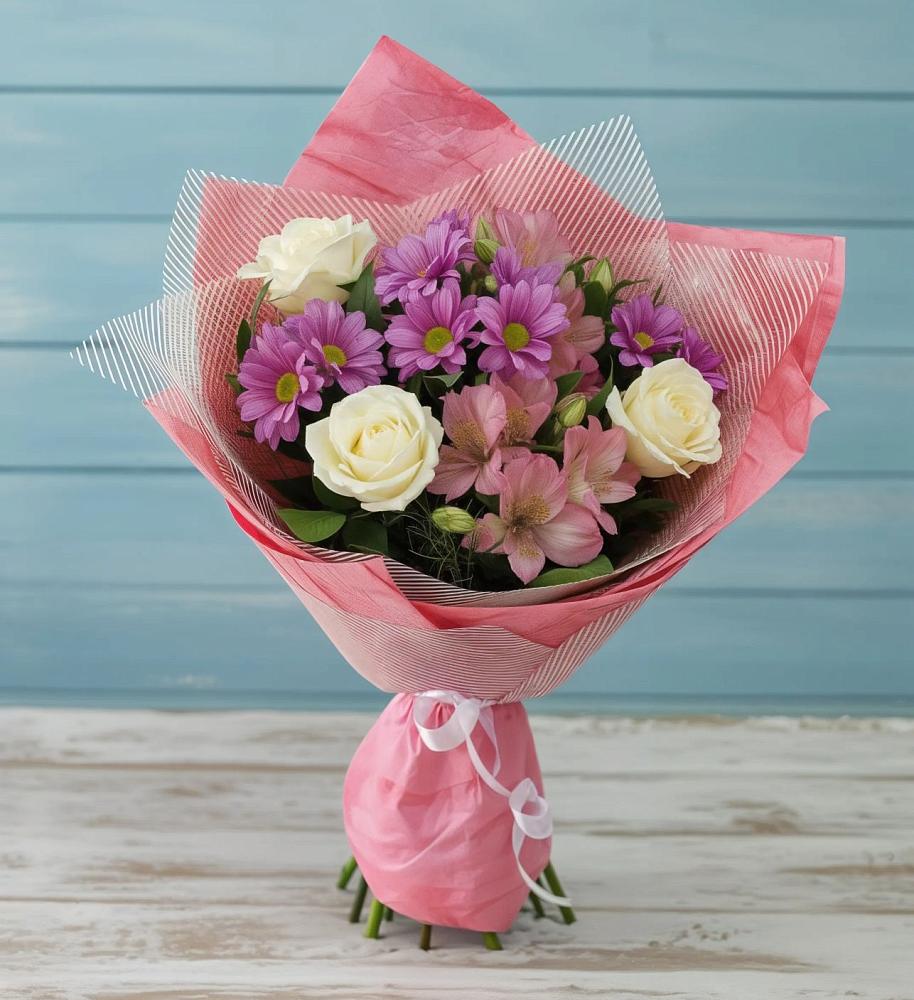 Букет цветов из: Герберы в Ромашково