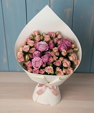 Букет цветов из:  Розы #REPLACE_PRED# Ромашково